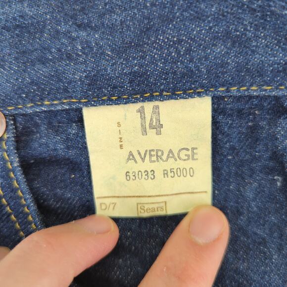 Vintage Sears Jeans High-rise Straight Leg Women's 14 Modern Size 8 Rigid Denim - Picture 7 of 9
